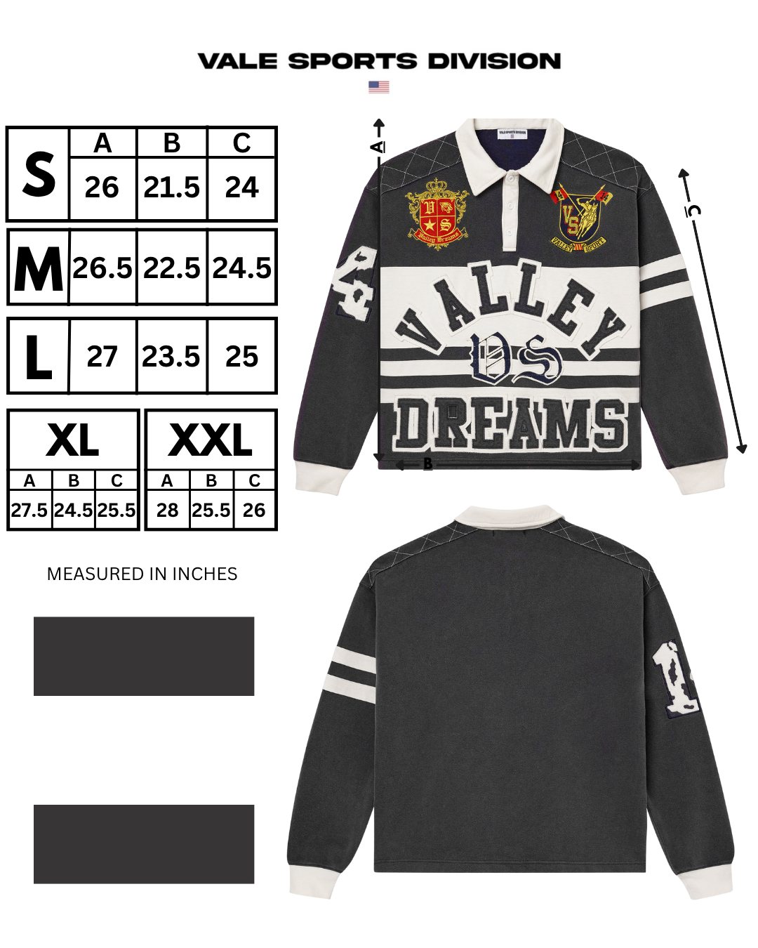 DREAMS RUGBY [BLACK]