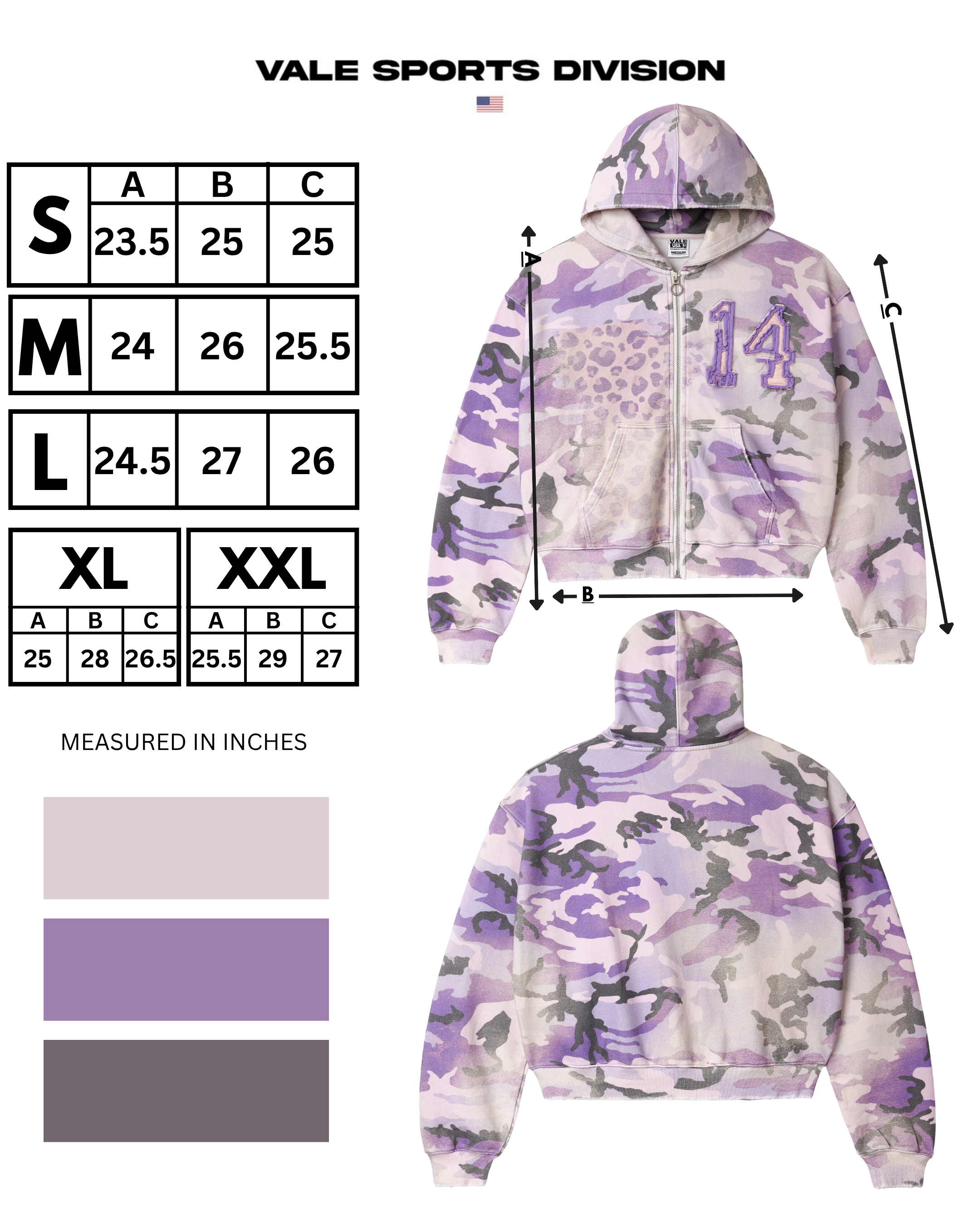 PURPLE WAYNE ZIP UP