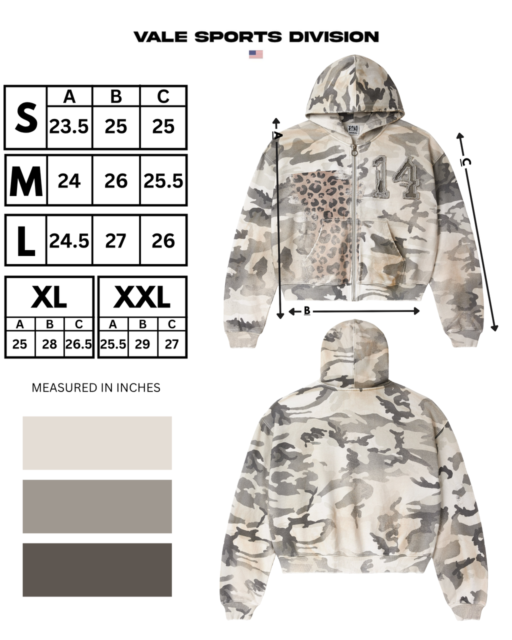 WINTER CAMO ZIP UP